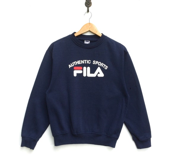 Navy blue fila sweatshirt deals