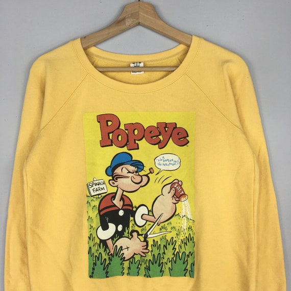 Vintage 90s POPEYE Lagend Cartoon Womens Sweatshirt Big Image Popeye  Crewneck Jumper Popeye Pullover Sweater Small Size -  Canada