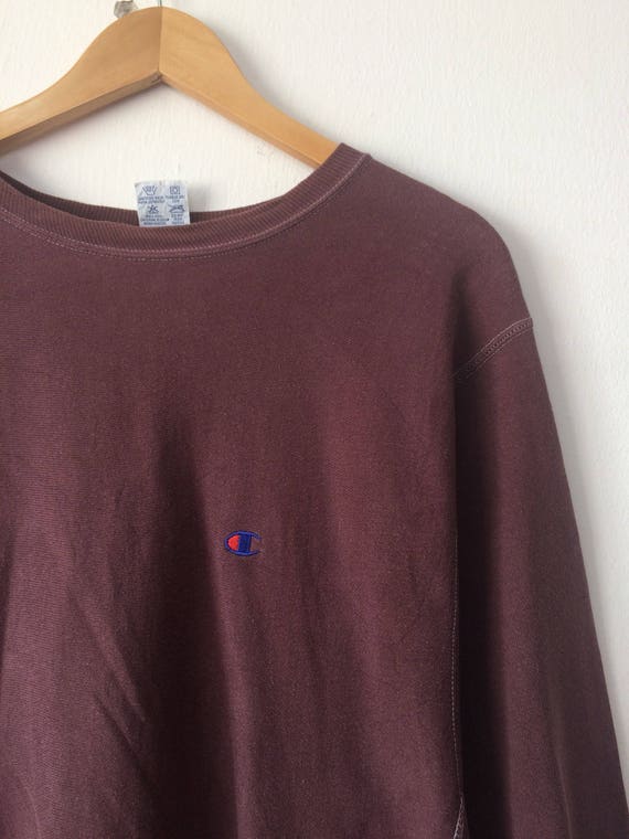 Vintage CHAMPION Sweatshirt Embroidered Logo Big … - image 3