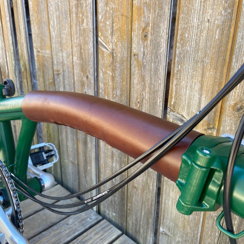 Brompton Long Frame Cover Velcro Version Leather Frame Etsy