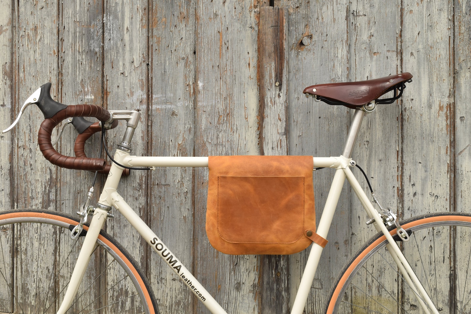 Leather Bike Bag / Bicycle Frame Bag Shoulder Bag Bikegab Etsy
