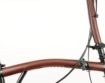Leather Frame Protector Set for Brompton Bicycle - Velcro