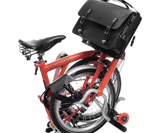 Läderportfölj för Brompton framvagn: 13" laptopväska