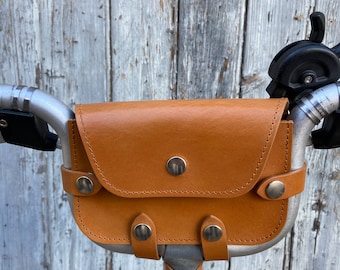 Souma Leather Brompton Leather Bag Leather Handlebar Bag For