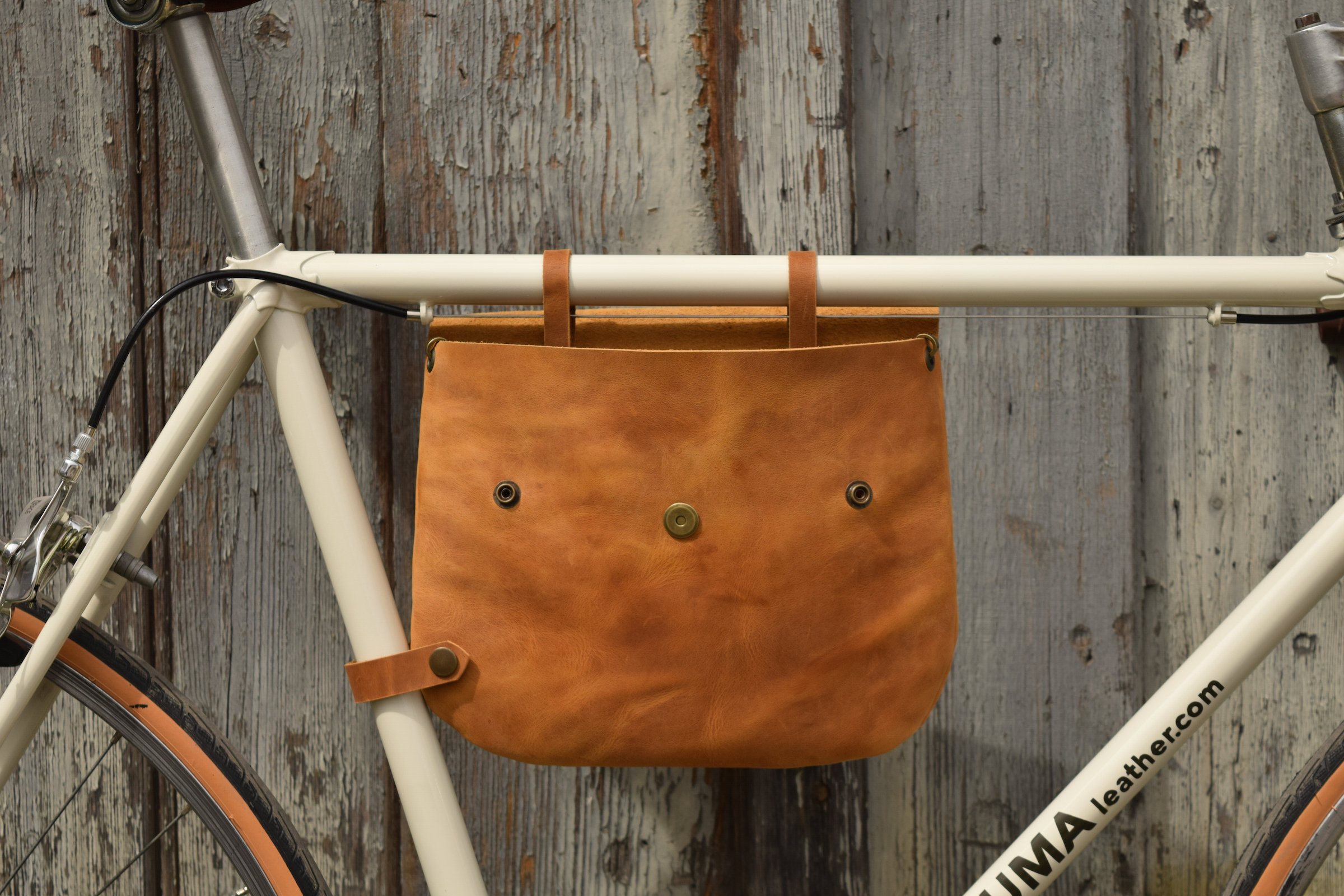 Leather Bike Bag / Bicycle Frame Bag Shoulder Bag Bikegab Etsy