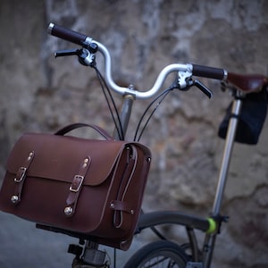 Leather Camera Messenger Bag for Brompton - Frame Included