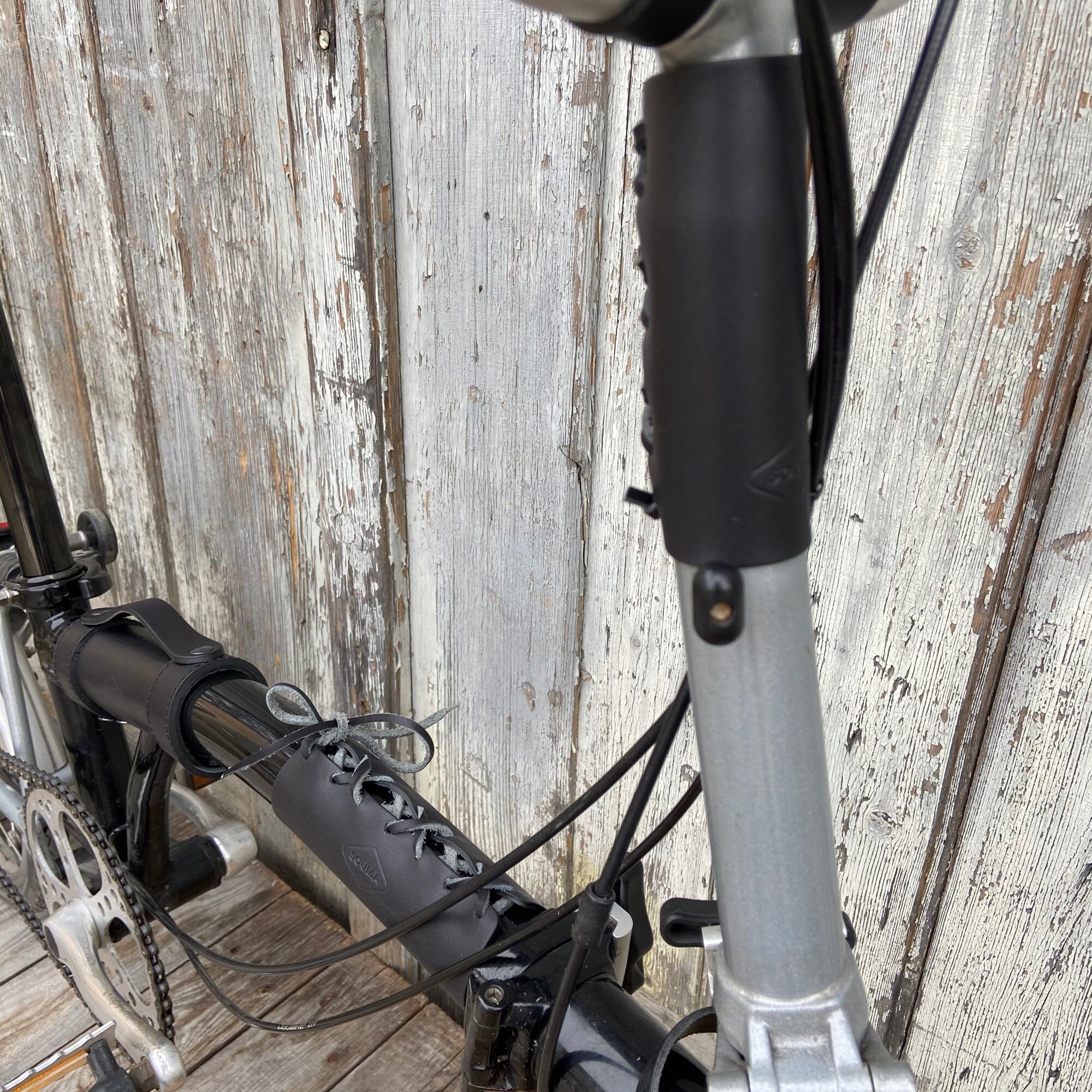 Brompton Frame Cover Leather Cover For Brompton Bicycle Etsy