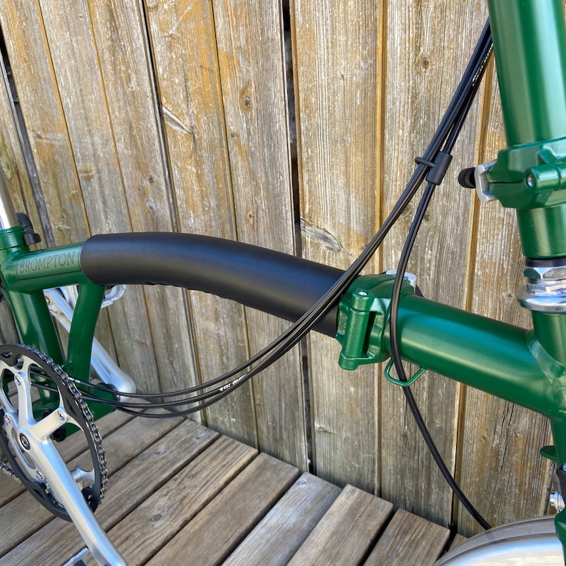 Leather Frame Protector for Brompton Bicycle Long Velcro Etsy
