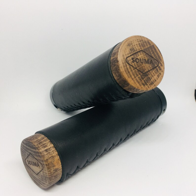 Leather Handlebar Grips for Brompton bicycle Full grain Etsy