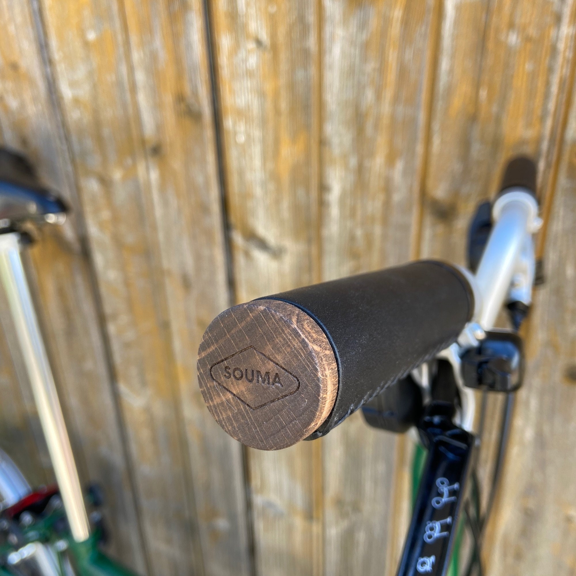 Leather Handlebar Grips for Brompton Bicycle Full Grain Leather