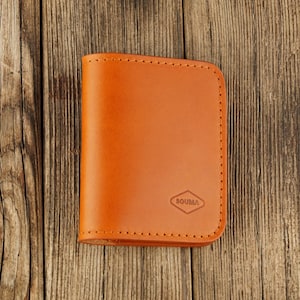 Billetera plegable de cuero AirTag Billetera minimalista AirTag Billetera de cuero Apple Airtag Billetera plegable de cuero Regalo único para hombres Regalo del Día del Padre