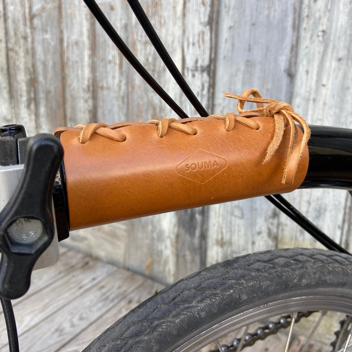 Brompton Frame Cover Leather Cover For Brompton Bicycle Etsy