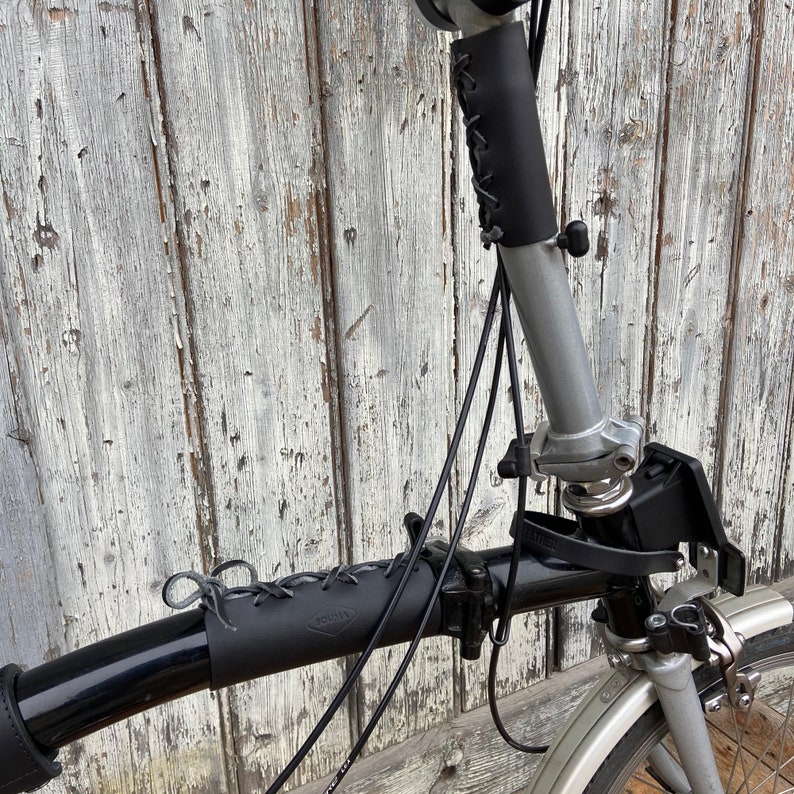 Brompton Frame Cover Leather Cover For Brompton Bicycle Etsy