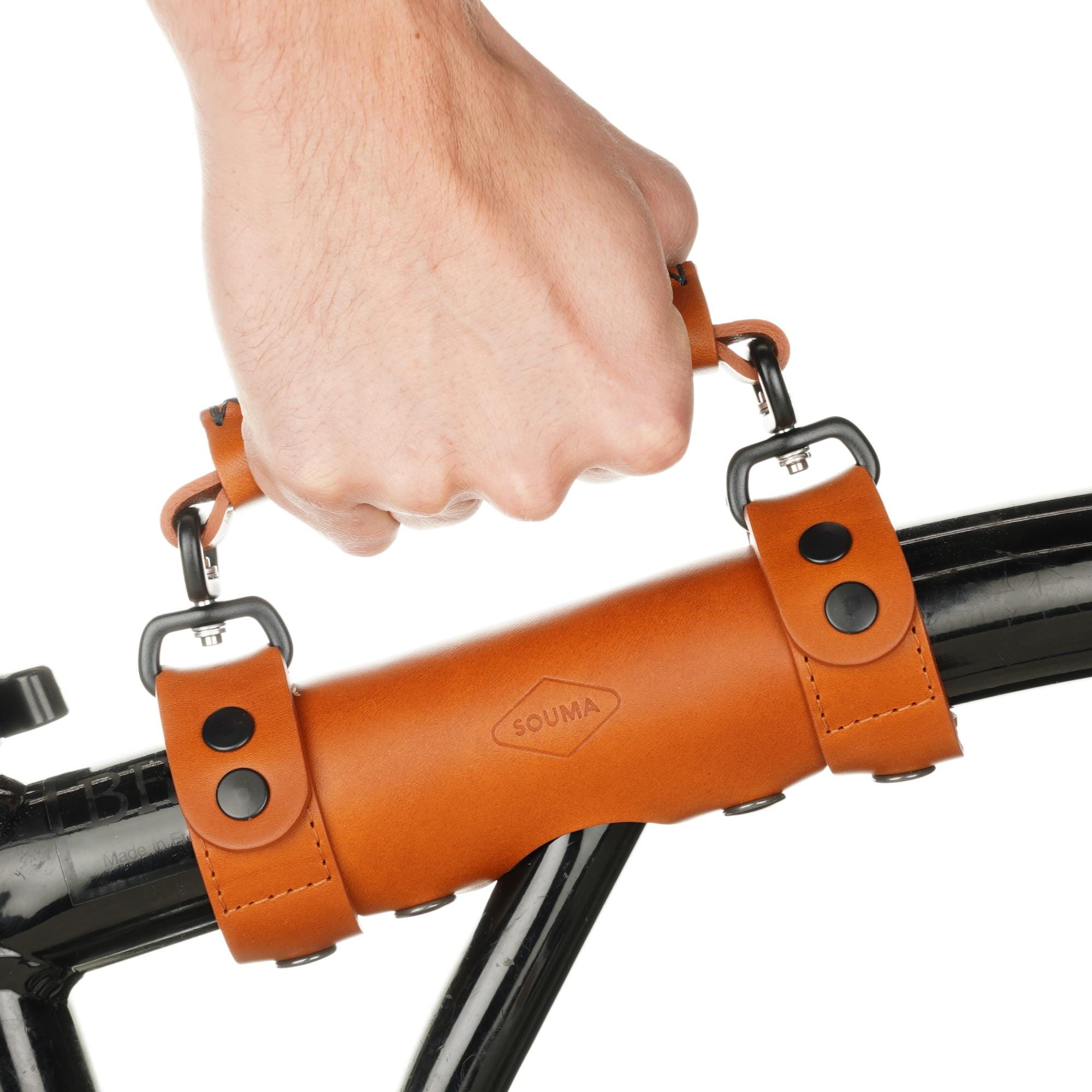 Heavy Duty Leather Carry Handle for Brompton Bicycle