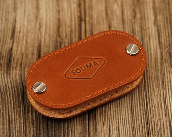 Italian Leather Key Organizer, Compact Key Holder