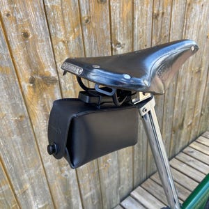 Leather Bicycle Saddle Bag: Quick Release, Bicycle Accessory