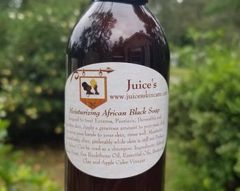 Juice's African Black Soap Body Wash and Shampoo