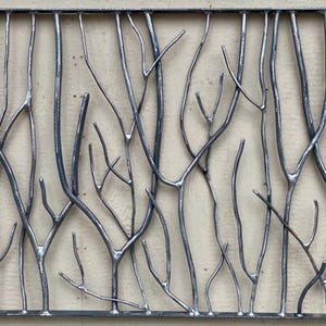Scattered Branches Iron Forest Metal Stair Railings/Insert Panel/Staircase/Balcony Custom Made By Linear Foot