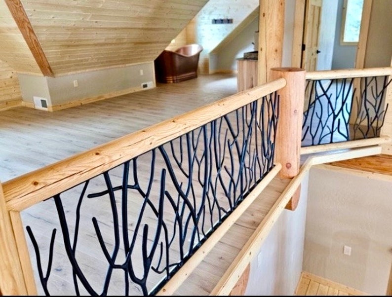 Metal Tree Branch Forest Forged Iron Staircase Railings/loft Railing ...
