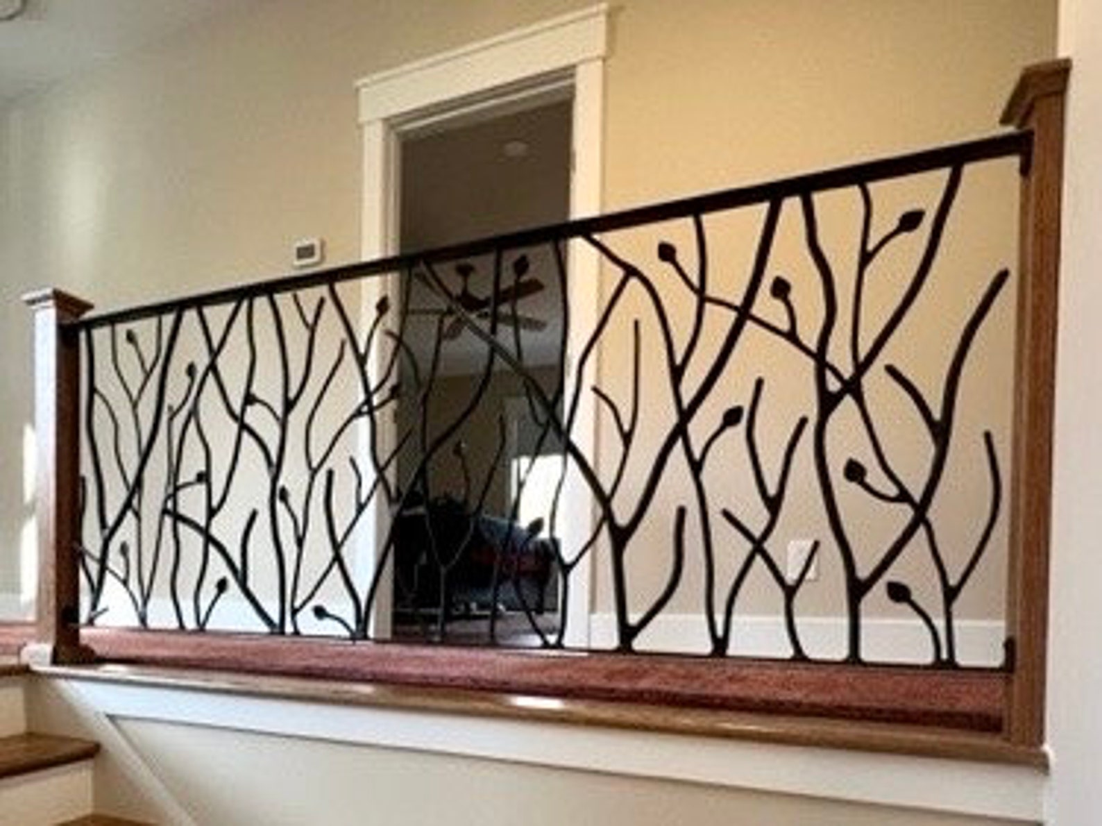 Organic Iron Tree Forest Forged Branches With Scattered Leaves /metal ...
