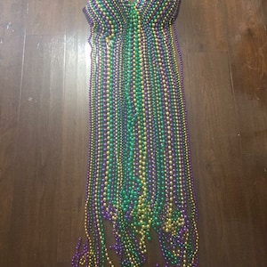 beaded mardi gras bra