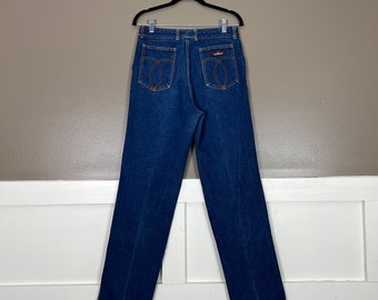 Vintage Jordache Jeans, 1980s/90s High Rise, High Waist, Medium Wash Blue Denim Jeans, Womens 30 x 32
