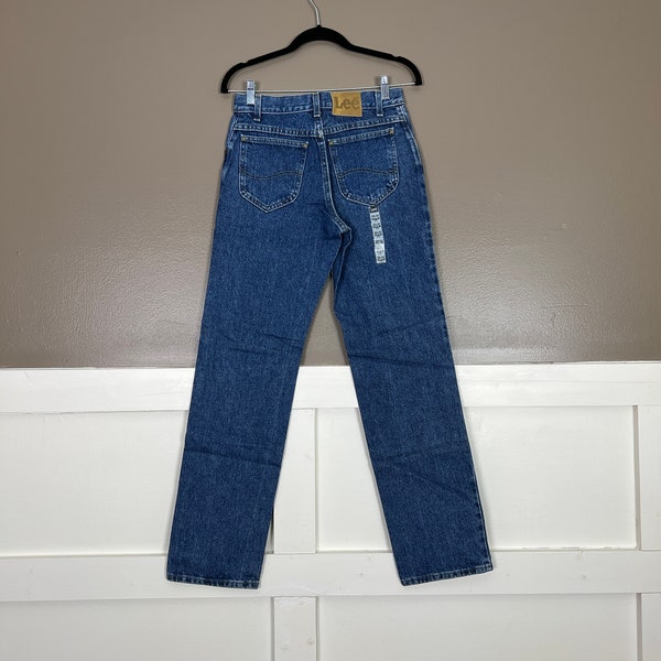 Vintage Lee Jeans, Deadstock Y2k Straight Leg Jeans, Womens Medium Wash Blue Jeans, Size 29 x 32