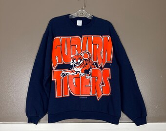 vintage 1990s Auburn University sweatshirt, navy/blue, size medium