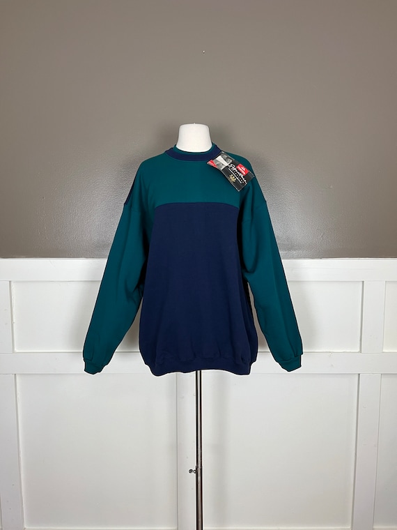 Vintage Sweatshirt Teal Hanes Signature Women's Small 