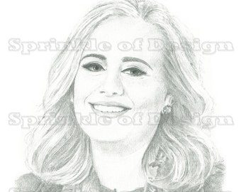 Imprimer - Adele Pencil Drawing Fan Art