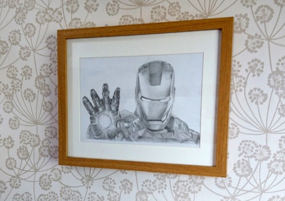 Marvel Człowiek Fan Ołówek Art Rysunek Original