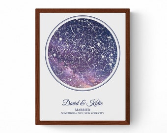 Where It All Began Star Map, Where We Met Night Sky Print, Star Chart Gift for Wife Her Girlfriend, Map Gift for Husband Him Boyfriend Men