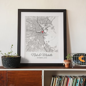 Engagement Gift for Him, Personalized Engagement Gift for Couple, Couples Engagement Map Gift, Fiancé Gift, Bridal Shower Gift for Her image 6