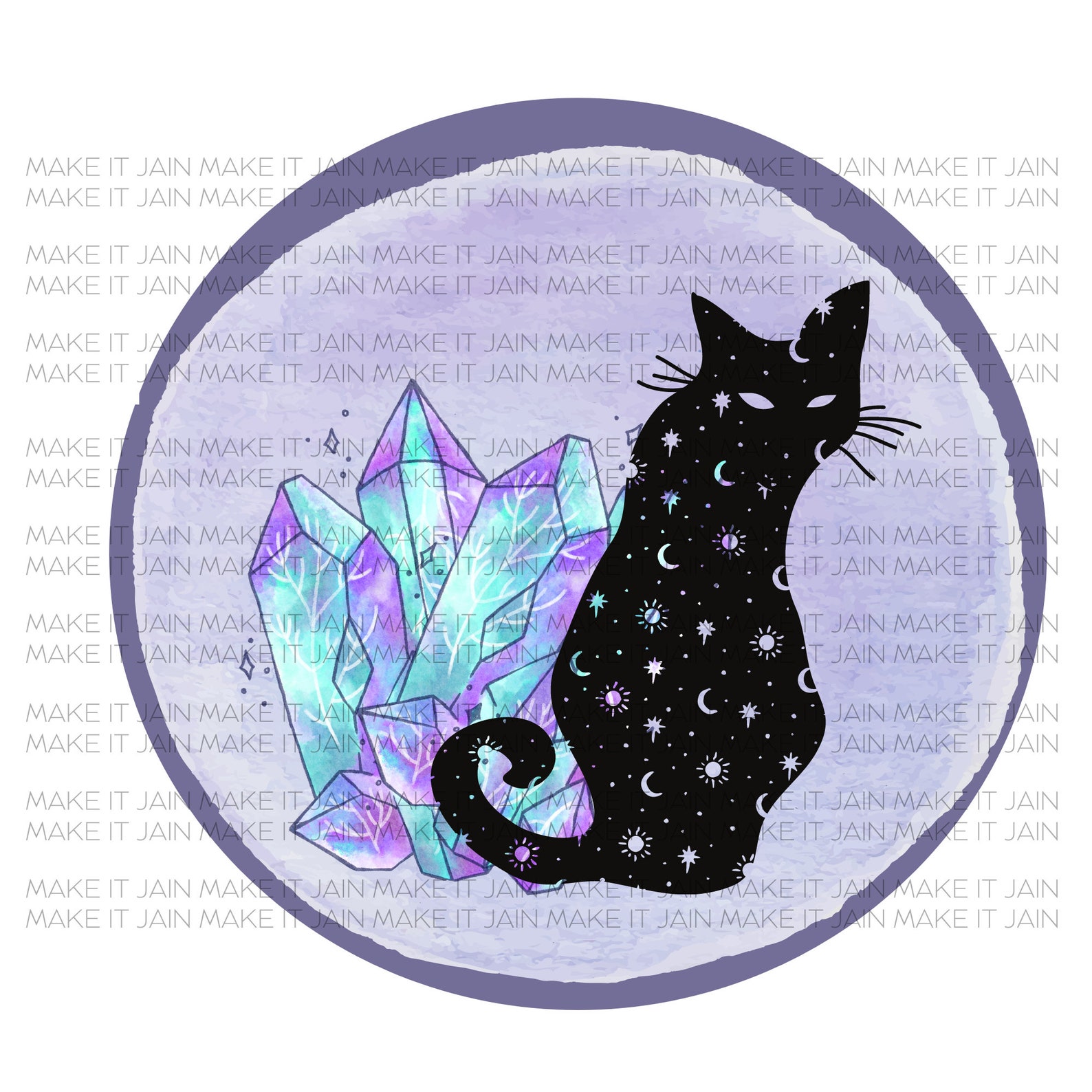 Cat Celestial PNG Digital Download - Etsy