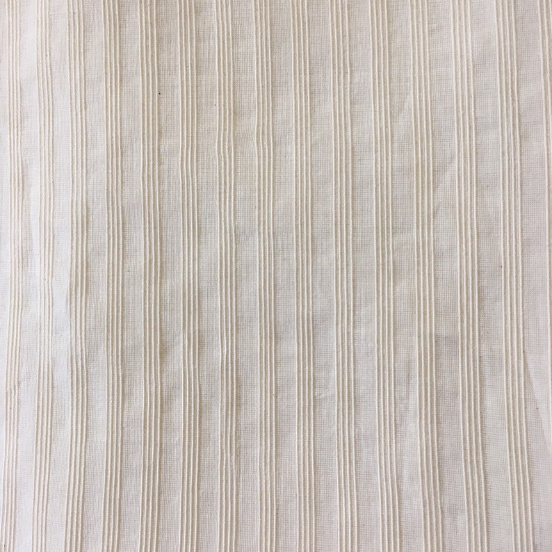 Fabric By The Meter Handloom fabric Pintuck Indian Cotton Fabric Pinstripe Cotton fabric
