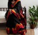 Black Maheshwari Silk Saree - Zari Border Saree - Saree With Blouse - Saree For Women - Indian Saree - Sari 