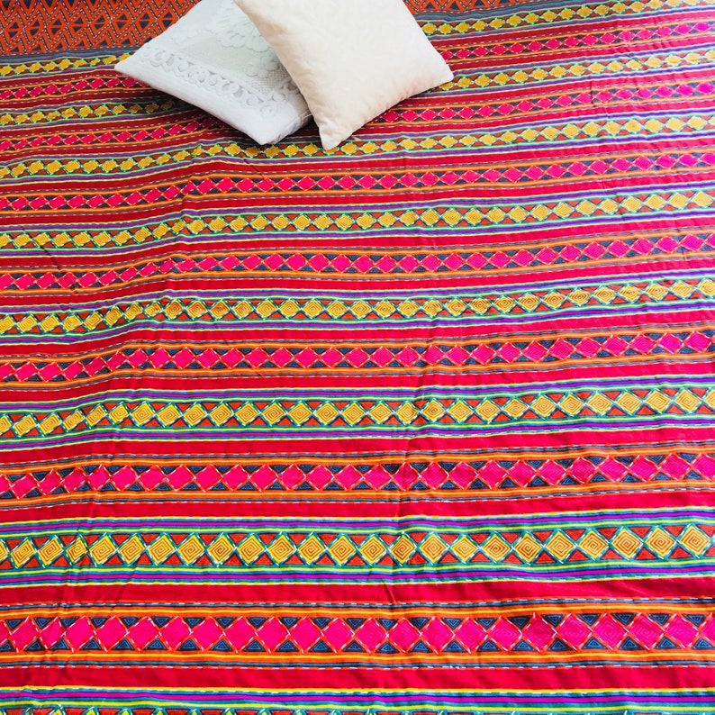 Indian Jaipur Kantha Bedspread Quilt Jaipur Bedcover Etsy