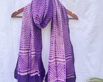 Block Print Cotton scarf - Indian Dupatta - Scarf For Women - Summer Scarf - Head wrap - Neckwrap - Gift for her