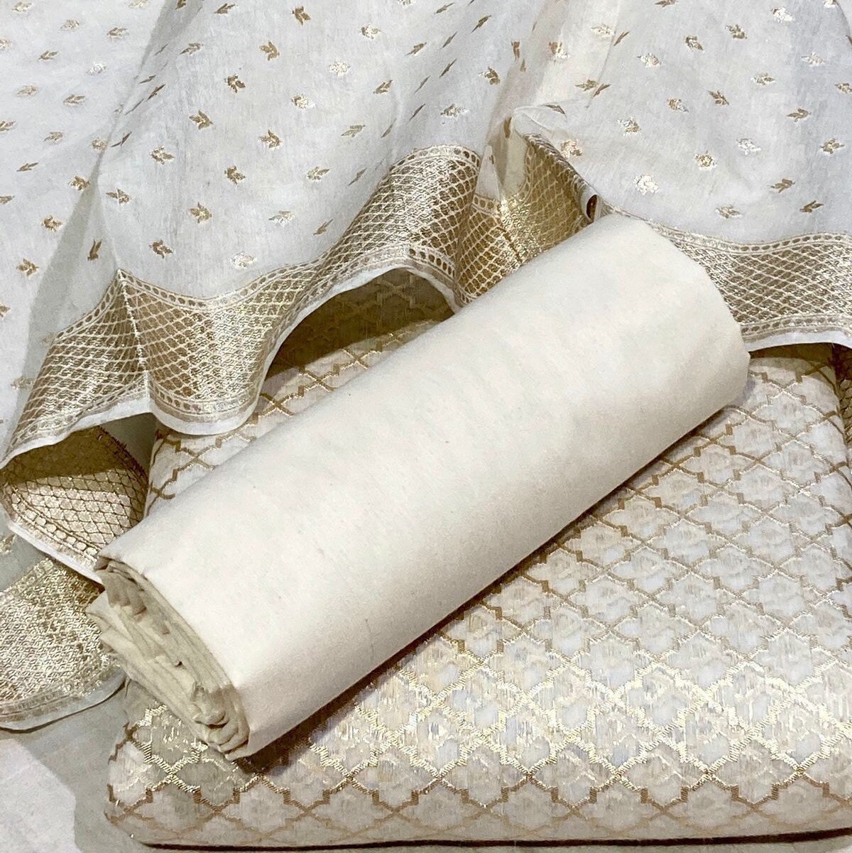 Cotton silk salwar materials sale