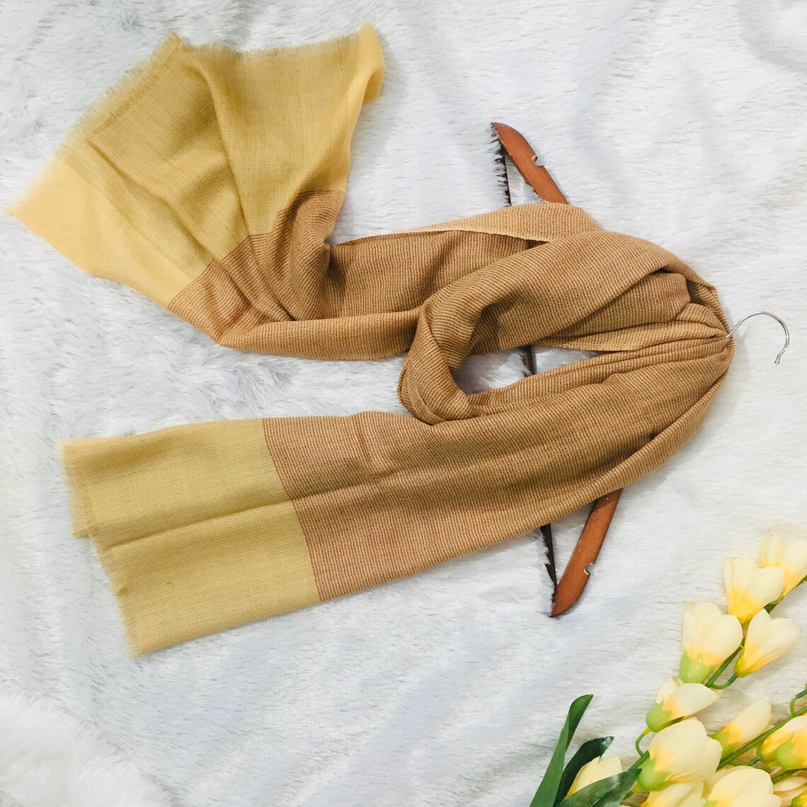 brown cashmere scarf