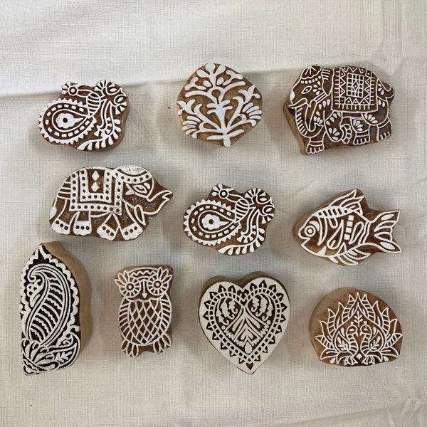 Indian Wood Stamps for Ceramics Etsy