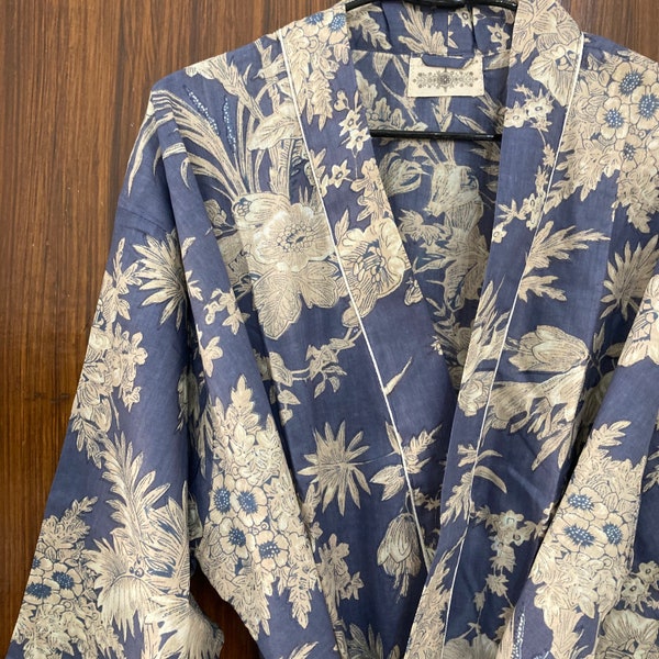 Cotton Kimono Robe - Etsy