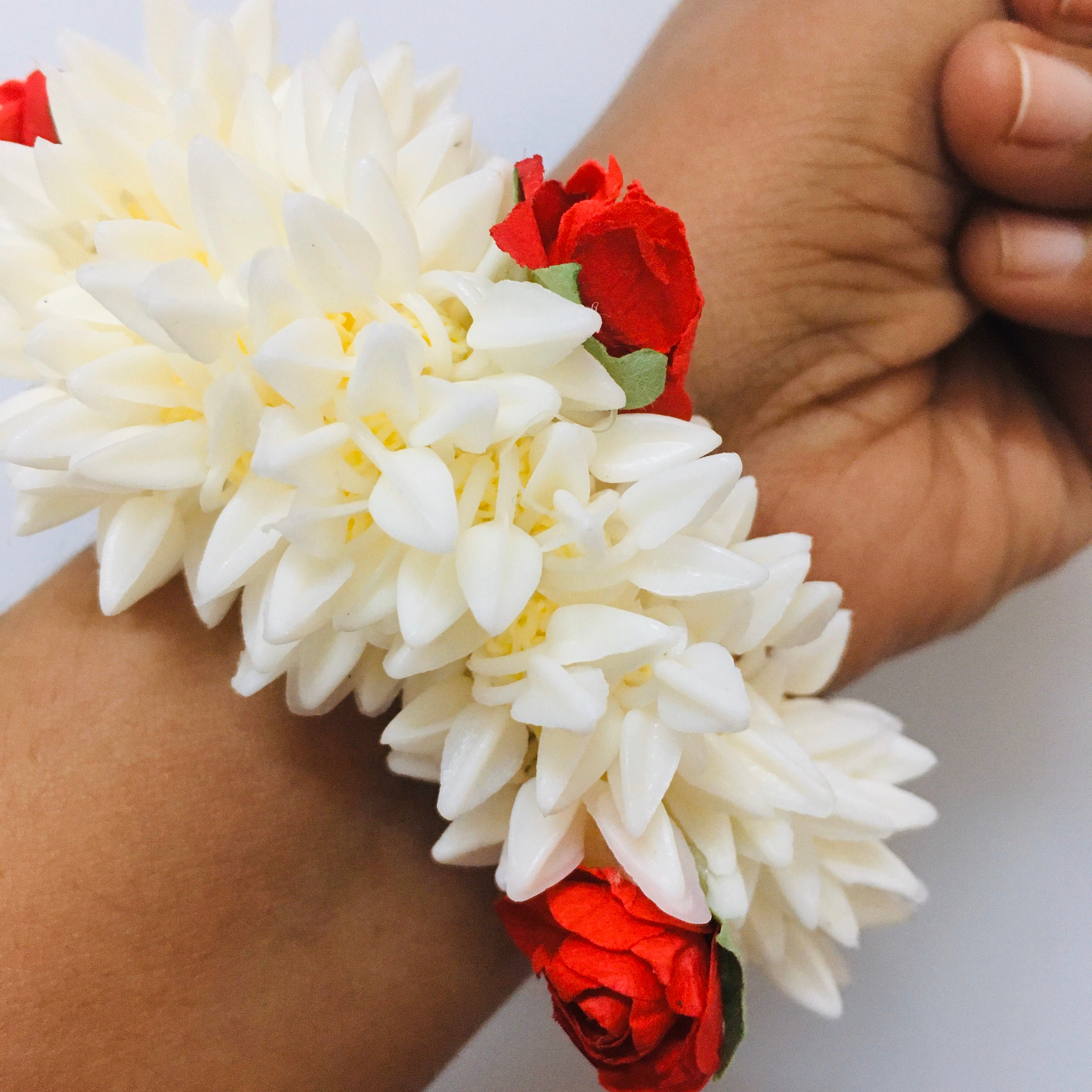 Mogra Artificial Gajra Flor Gajra Mogra Hair Band Flores Etsy