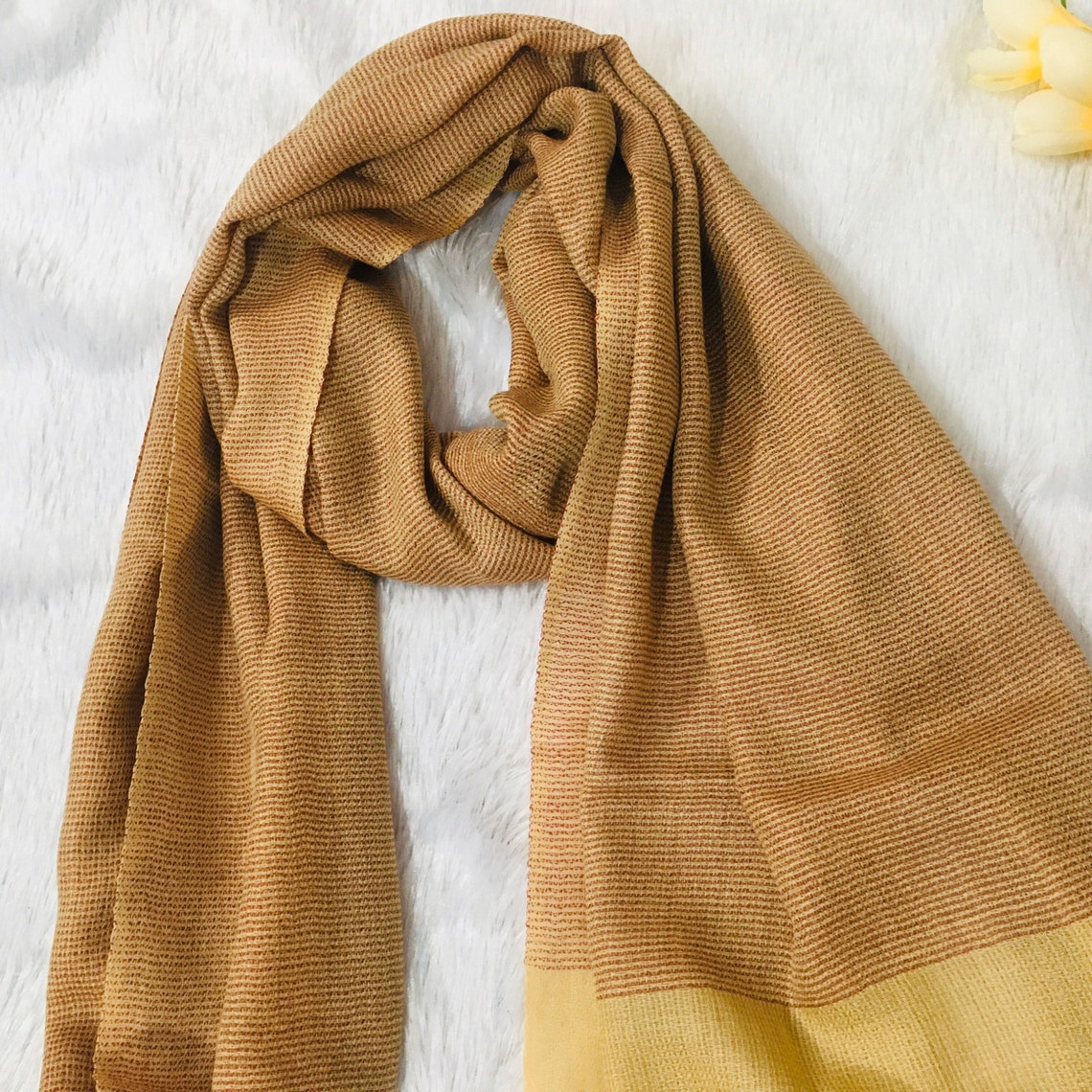 brown cashmere scarf