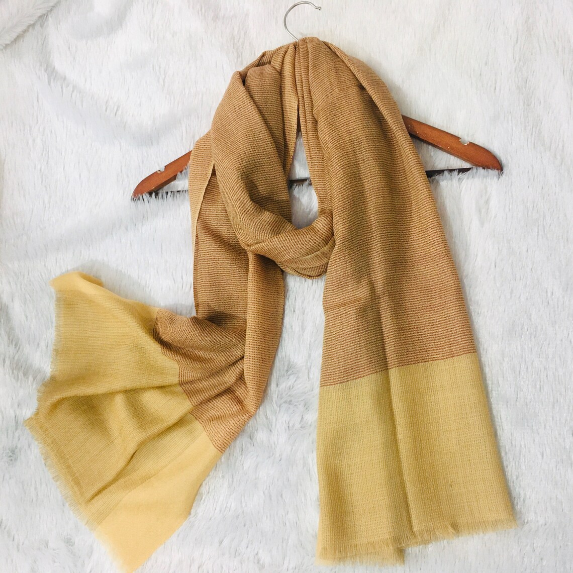 brown cashmere scarf