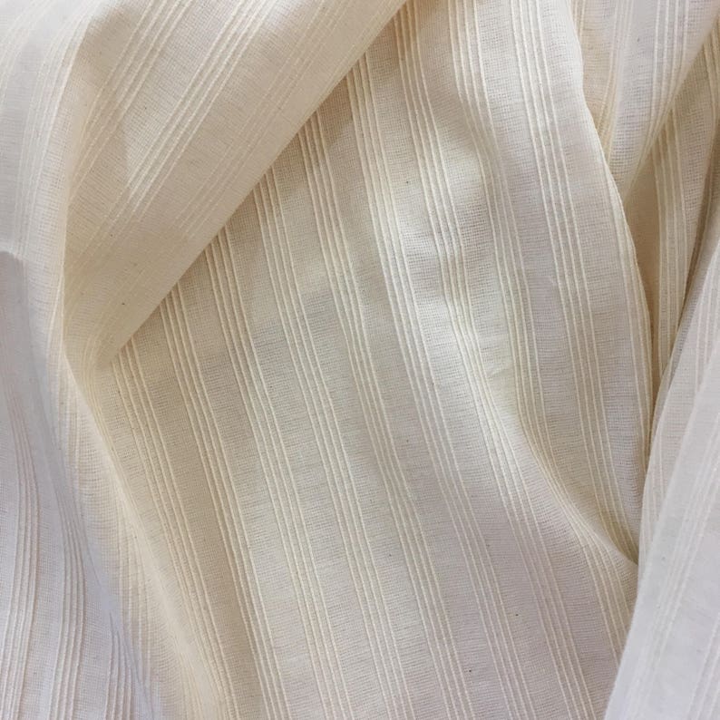 Fabric By The Meter Handloom fabric Pintuck Indian Cotton Fabric Pinstripe Cotton fabric