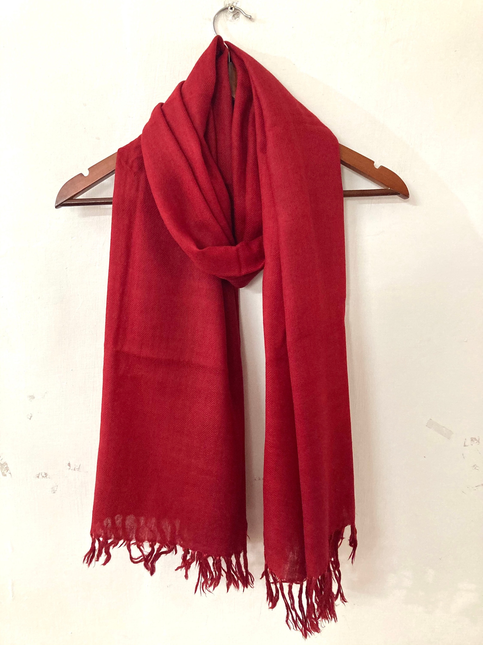Red Wool Scarf Pure Merino Wool Scarf Scarves for Women Etsy
