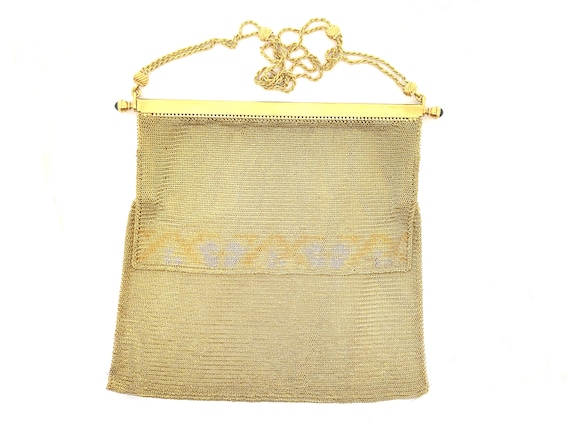 Boucheron Paris Solid 18k Gold 1920s Flapper Purse - image 1