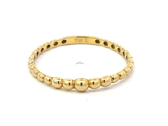 Stackable Bubble Ring in 18k Yellow Gold - image 1
