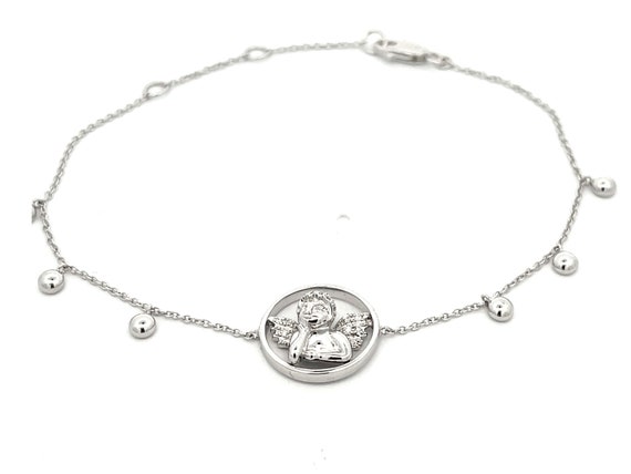 Pippo Perez Diamond Cupid Bracelet in 18k White G… - image 1